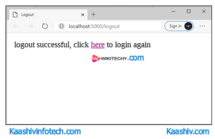  Logout