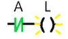  Ladder Diagram of NOT Circuit
