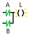  Ladder Diagram of NOT Circuit