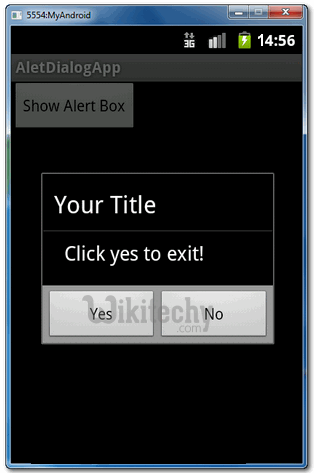  alert dialog box processing