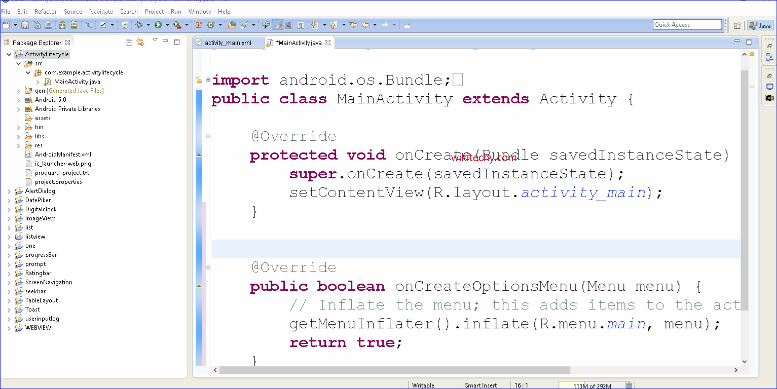 Android activity lifecycle
