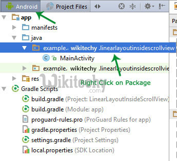  procedure of android interface