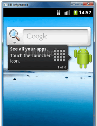  android main screen
