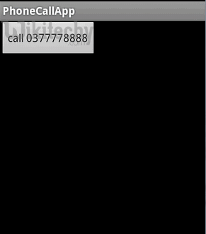  make a call to the number