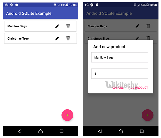  android sqlite database