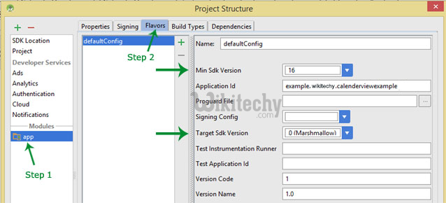  change api sdk level in Android Studio