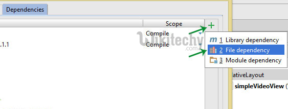  file dependency in Android Studio