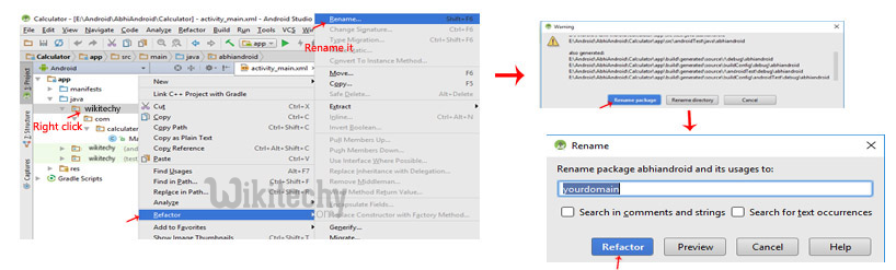 Change Package Name In Android Studio 