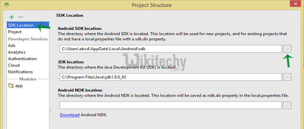  SDK location change in Android Studio