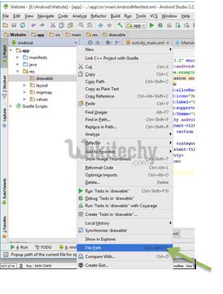  Step to add image to drawable in android studio