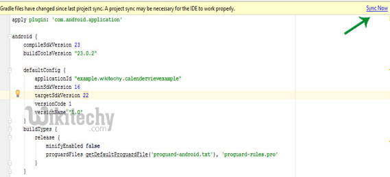  sync now change api sdk android studio