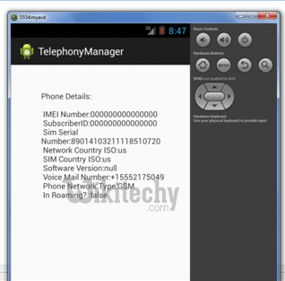  output of telephony