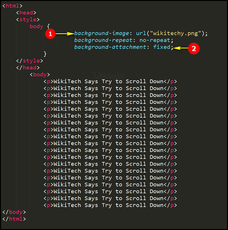 background image in css