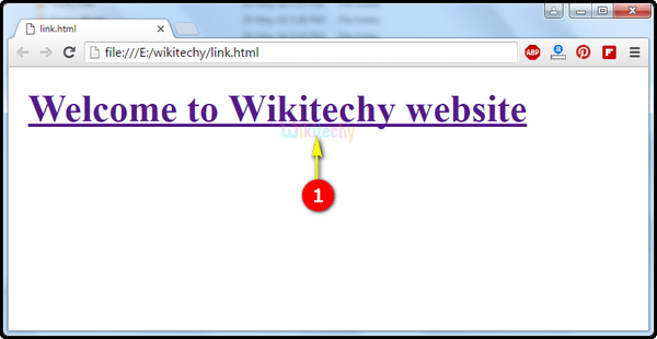 Output CSS Anchor Link