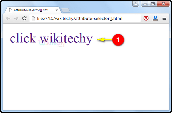 Output css attribute selector value