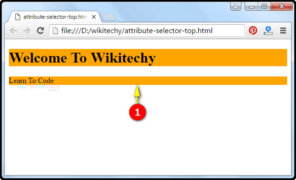 Output CSS Attribute Top selector