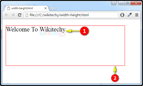 width css