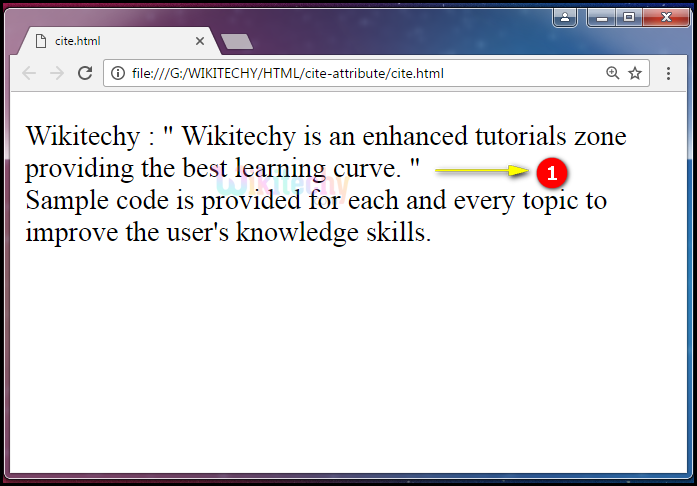 cite Attribute Output