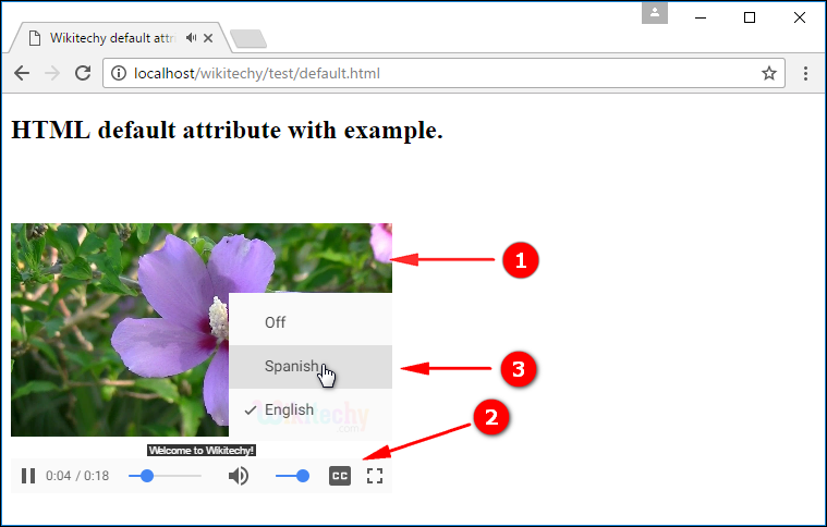 default Attribute Output