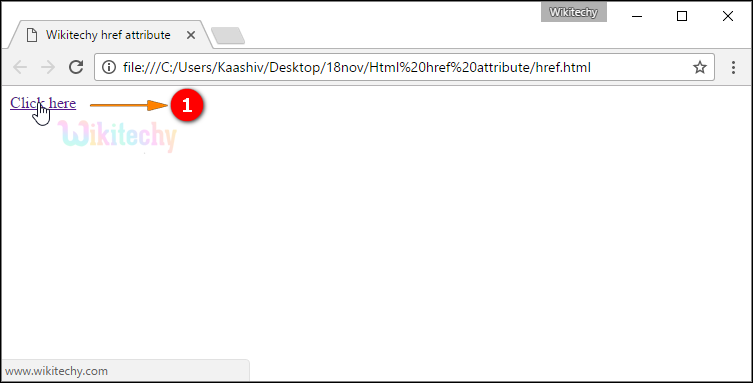href Attribute Output
