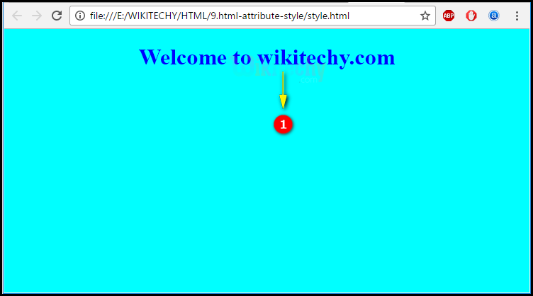 style Attribute Output