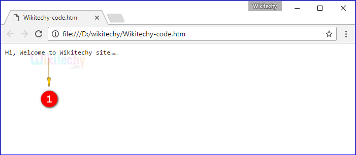 output for code tag