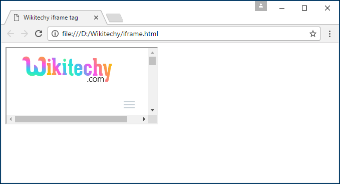 <iframe> Tag Output