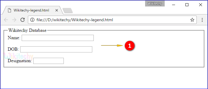 <legend> Tag Output