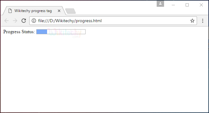 <progress> Tag Output