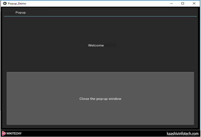 Create Popup Window2
