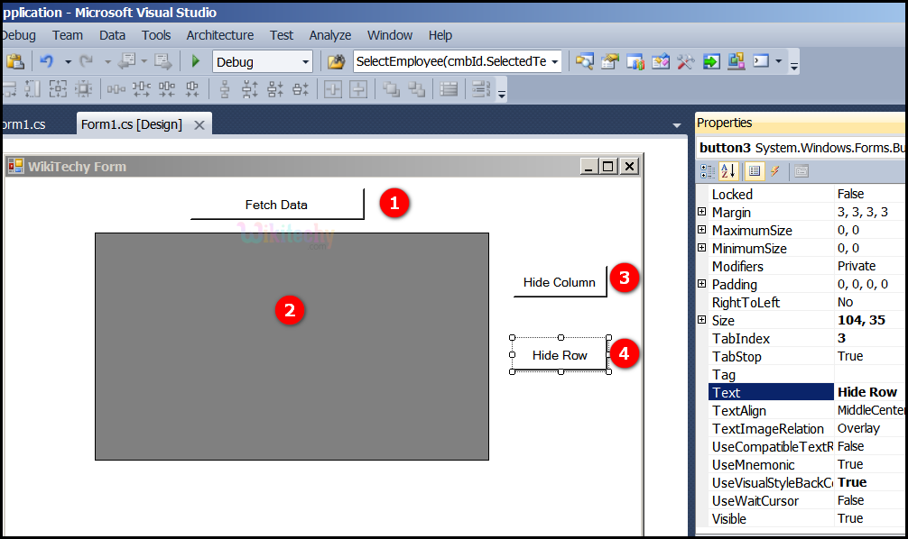  c-sharp datagridview hiderow