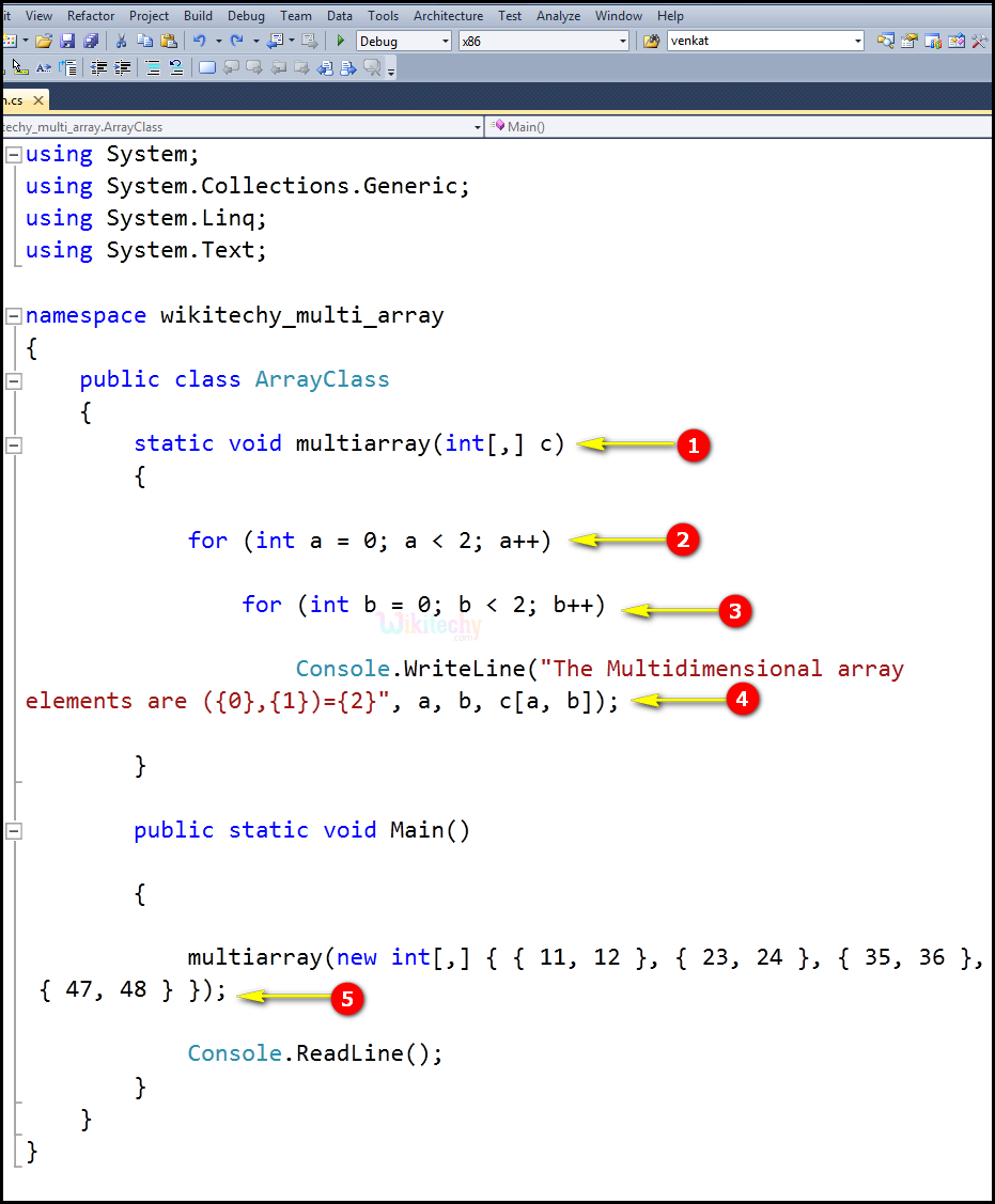  C# Multidimensional List