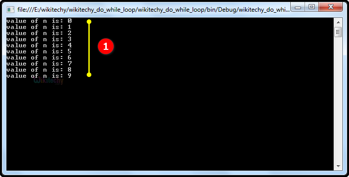  C do while loop strcture ouput