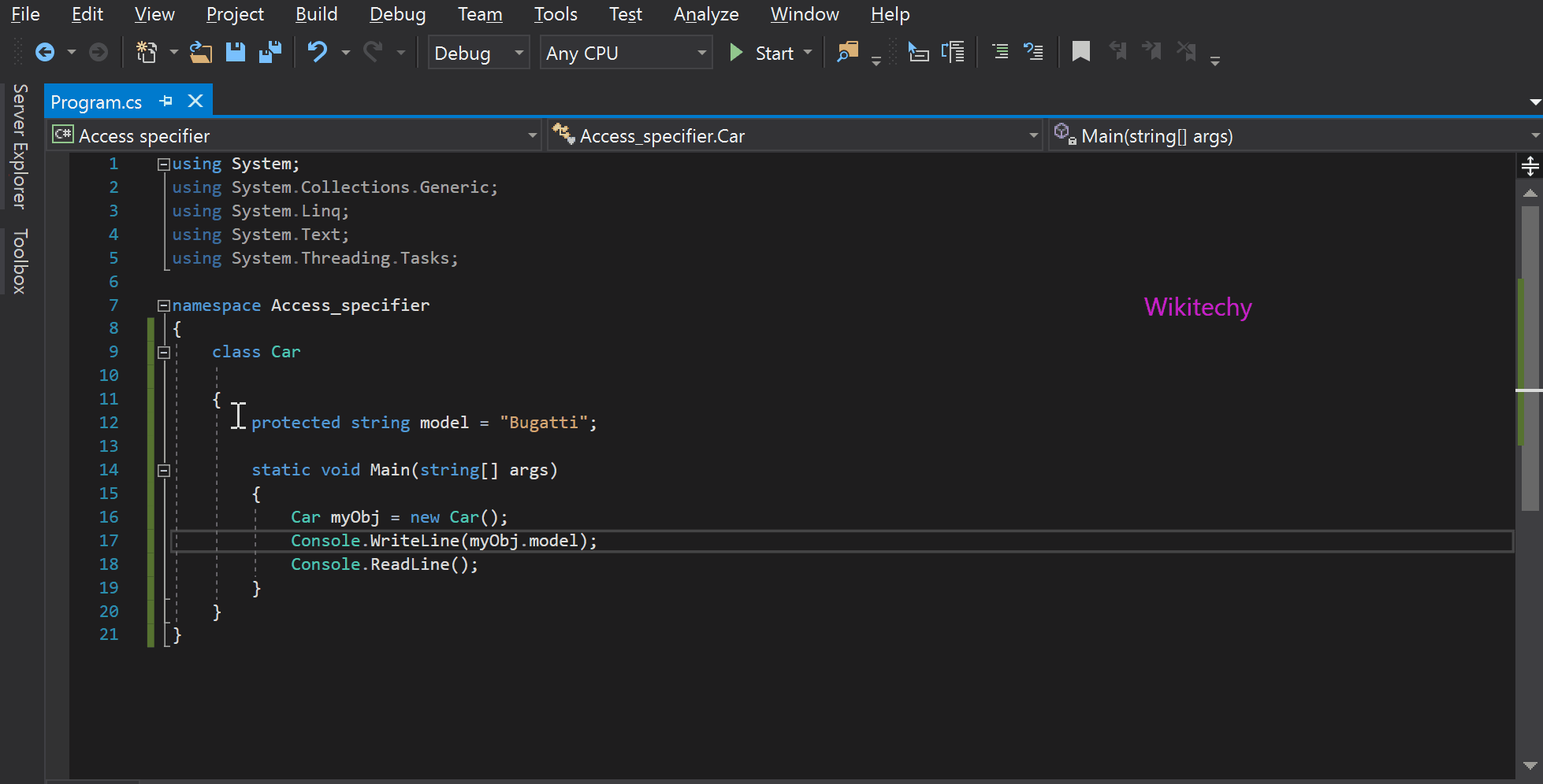csharp-protected-access-specifiers