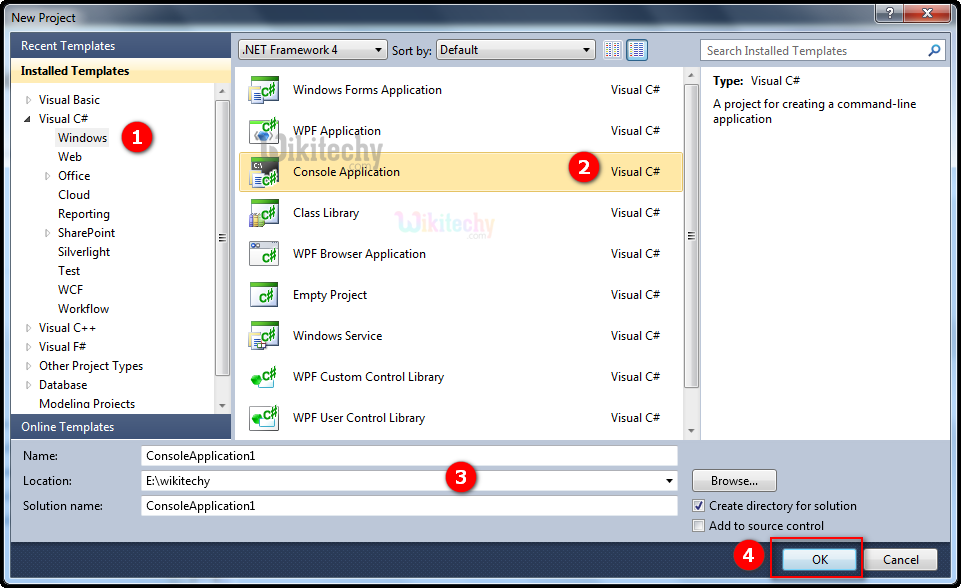  how to run c# program in visual studio 2010