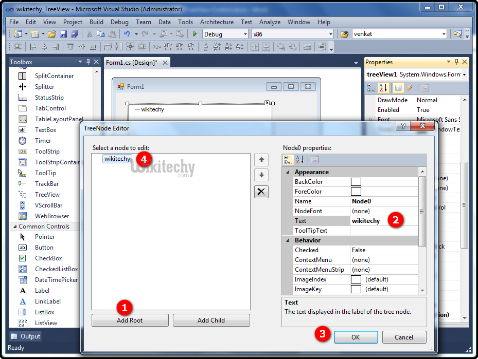  properties of listbox configuration in tree view control
