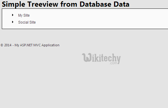  representation of tree view