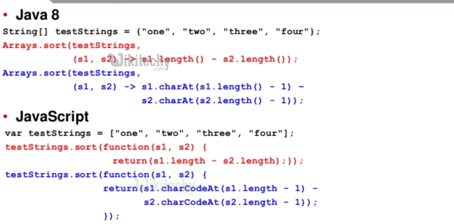  java8 vs javascript