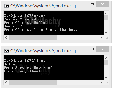  Sockets programming in Java